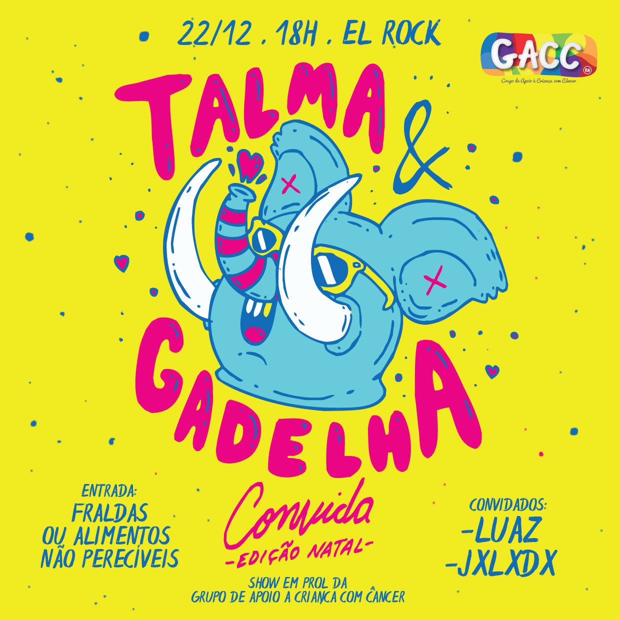 Talma & Gadelha, Joseph Little Drop e Luaz fazem show em apoio ao GACC