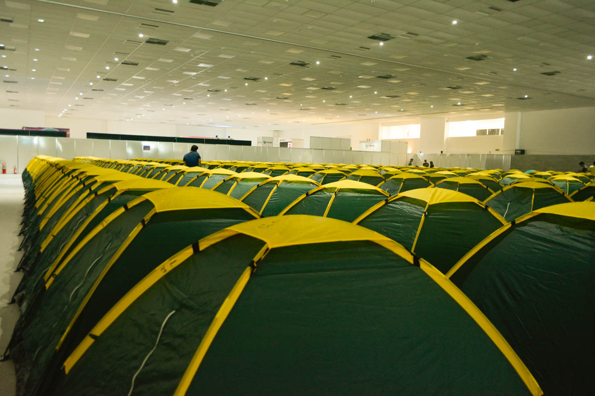 Conversando com os acampados da Campus Party 2019
