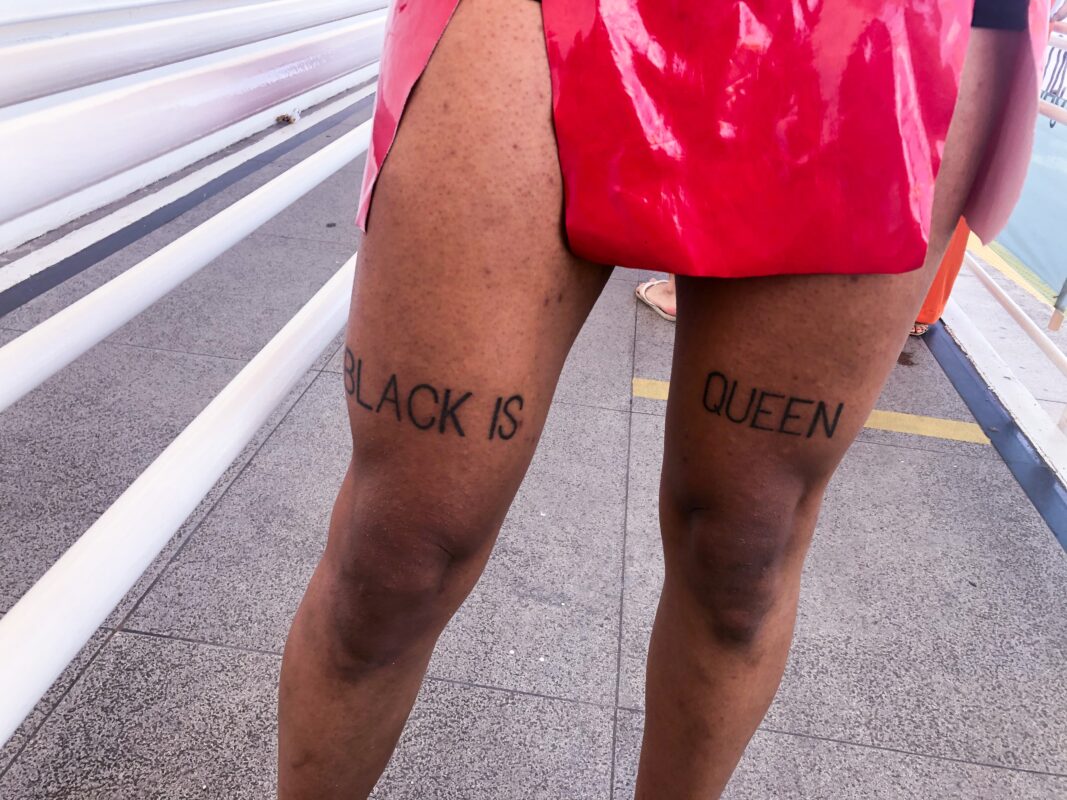 Tatuagem Black is Queen da eleitora Bruno Vini