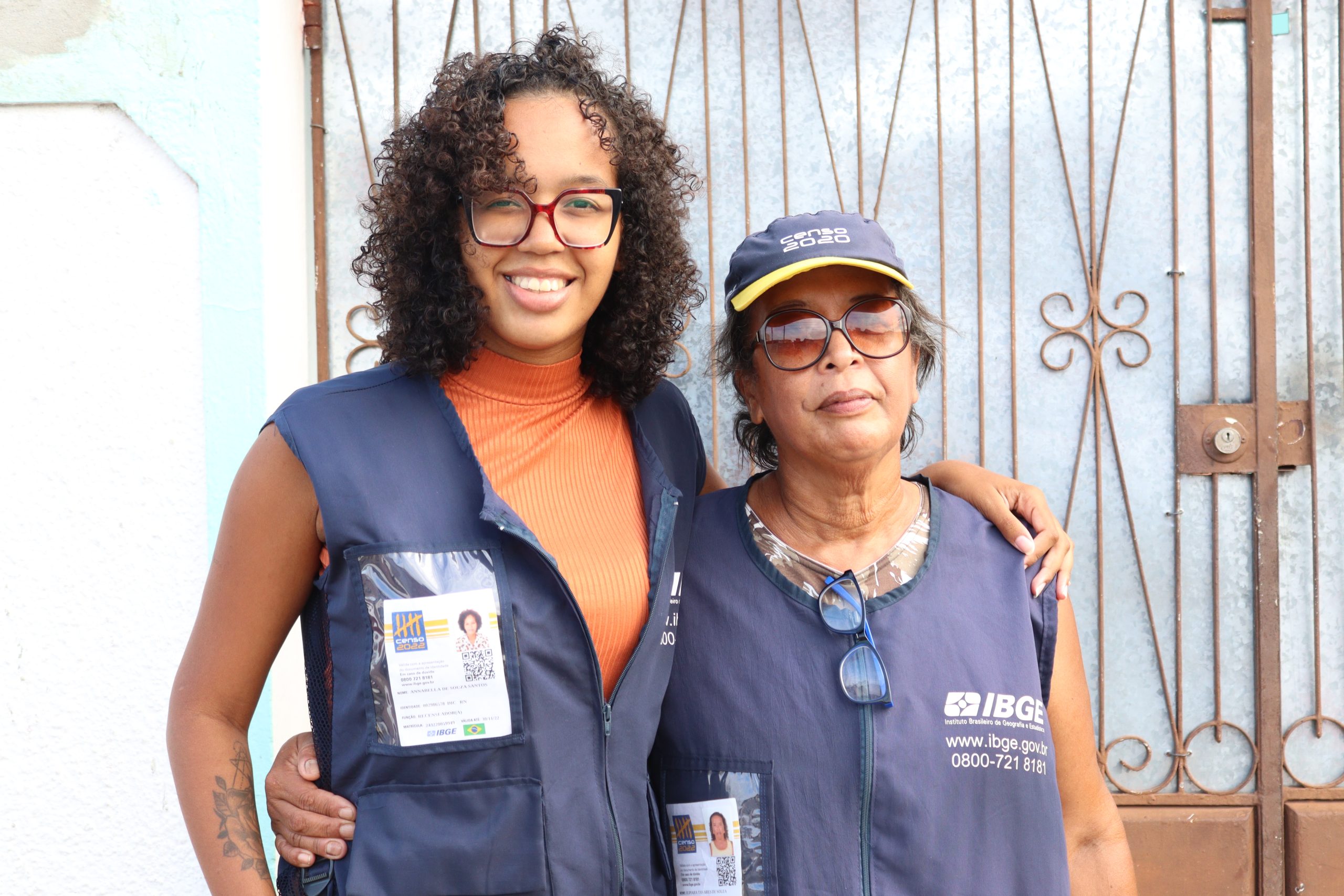 Mãe e filha trabalham no Censo 2022 no RN