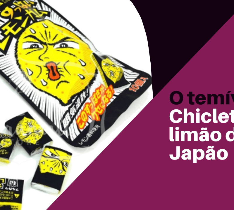 chiclete japonês de limão