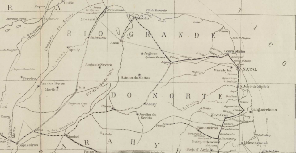 O Mapa Ferroviário do RN nos anos 20