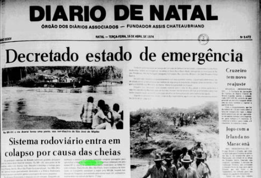 Inundação no RN: Como foi a Semana Santa dos natalenses em 1977