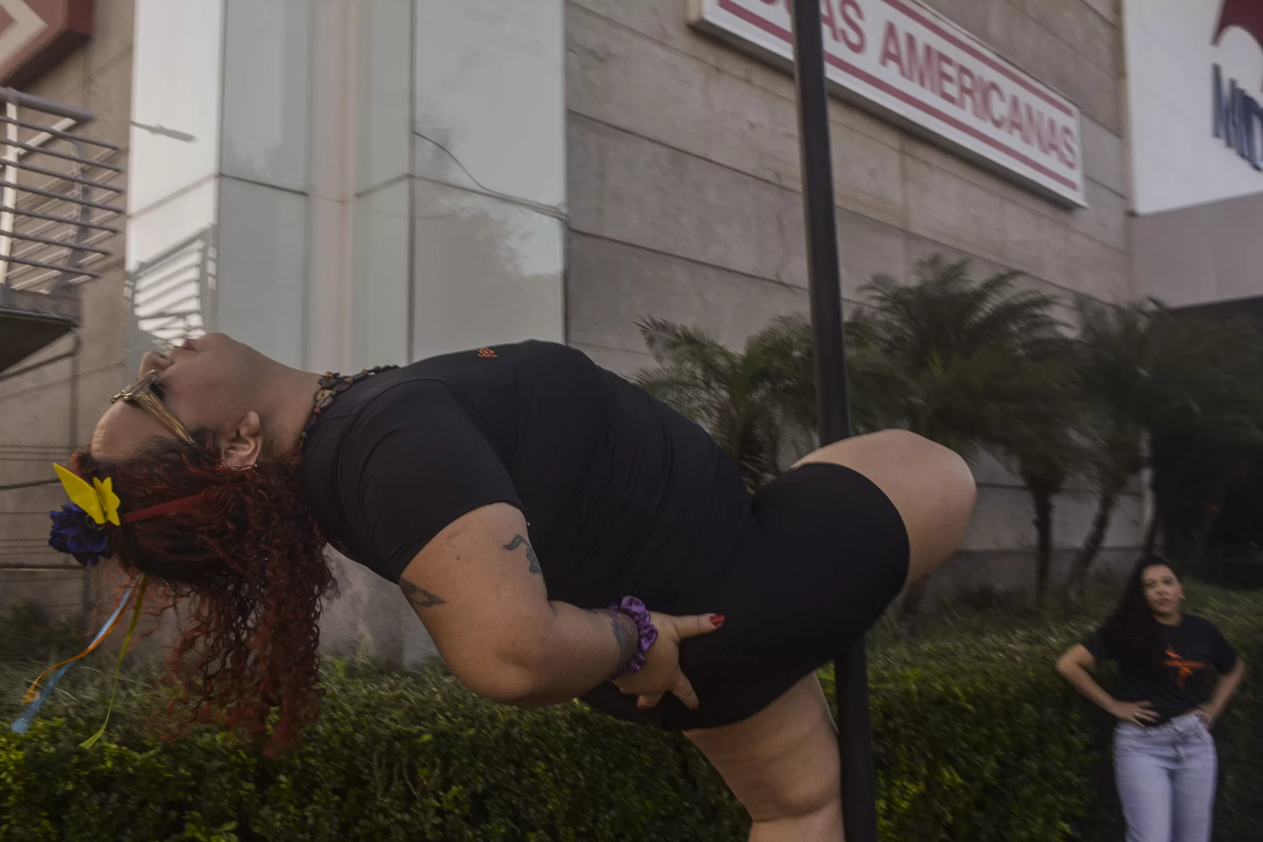 Dia que fui participar de uma intervenção de Pole Dance no Midway Mall