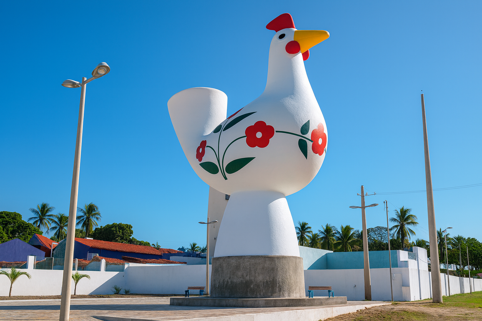 Quem foi a responsável pelo Galo de São Gonçalo do Amarante?
